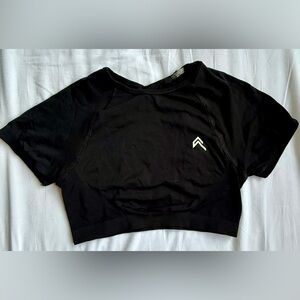 Effortless Cropped Top - Black